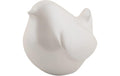present time Dekofigur Fat Bird Polyresin, Metallic white