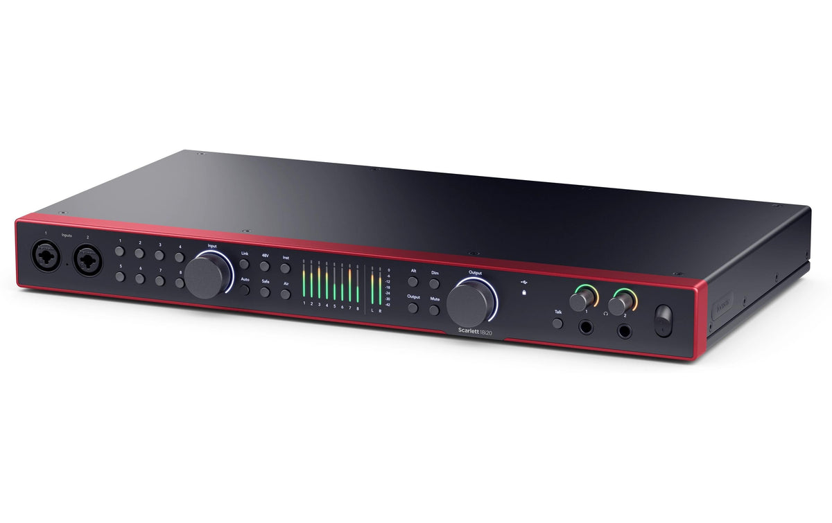 Focusrite Scarlett 18i20 4th Gen 18 In/20 Out USB-Audiointerface, Rack-Mount