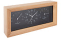 KARLSSON Wecker Neat Rectangle Exkl. 1 x AA Batterie, Bambus/Schwarz