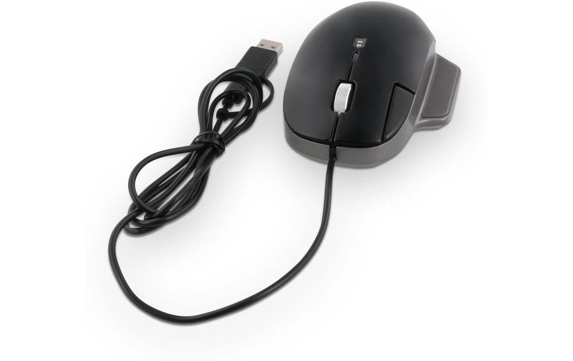 LMP Elite Pro Maus USB-C, Alu Design schwarz space grau