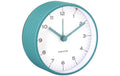 KARLSSON Wecker Circus Rings Exkl. 1 x AA Batterie, Turquoise blue
