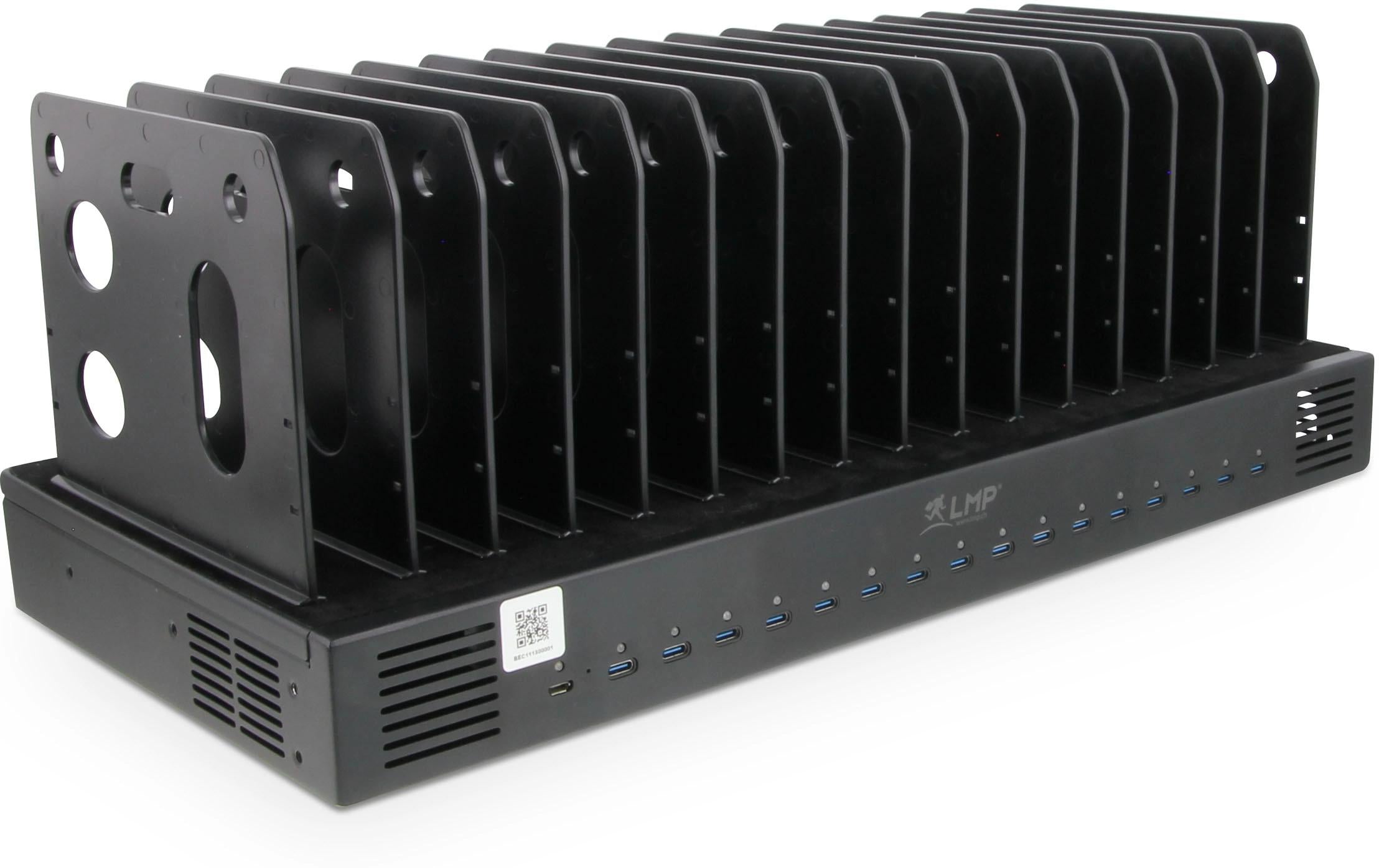 LMP SmartCharge 500 H, 16P Ladestation iPad, iPhone, USB-C, mit Halterung, O Kabel