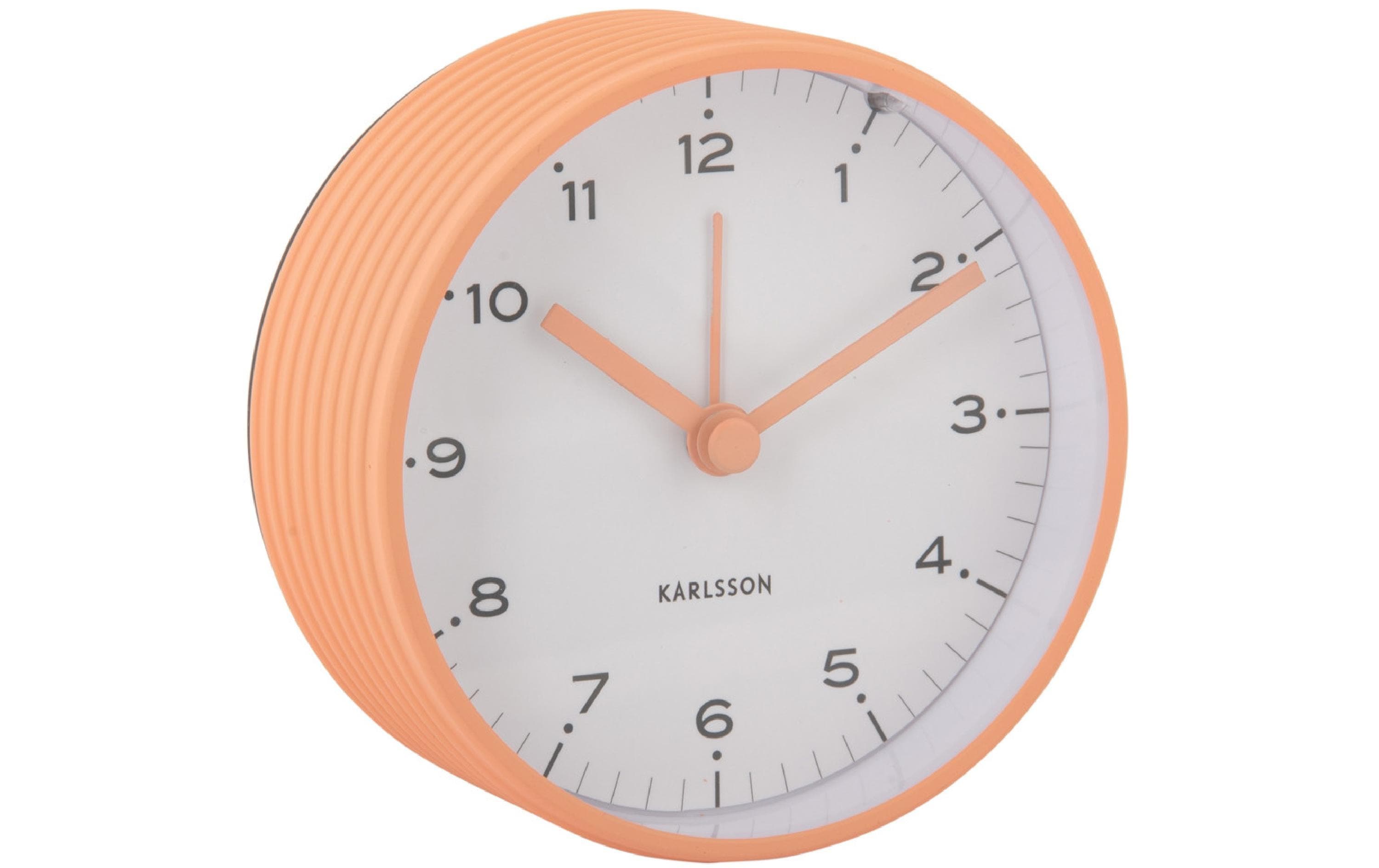 KARLSSON Wecker Circus Rings Exkl. 1 x AA Batterie, Peach orange