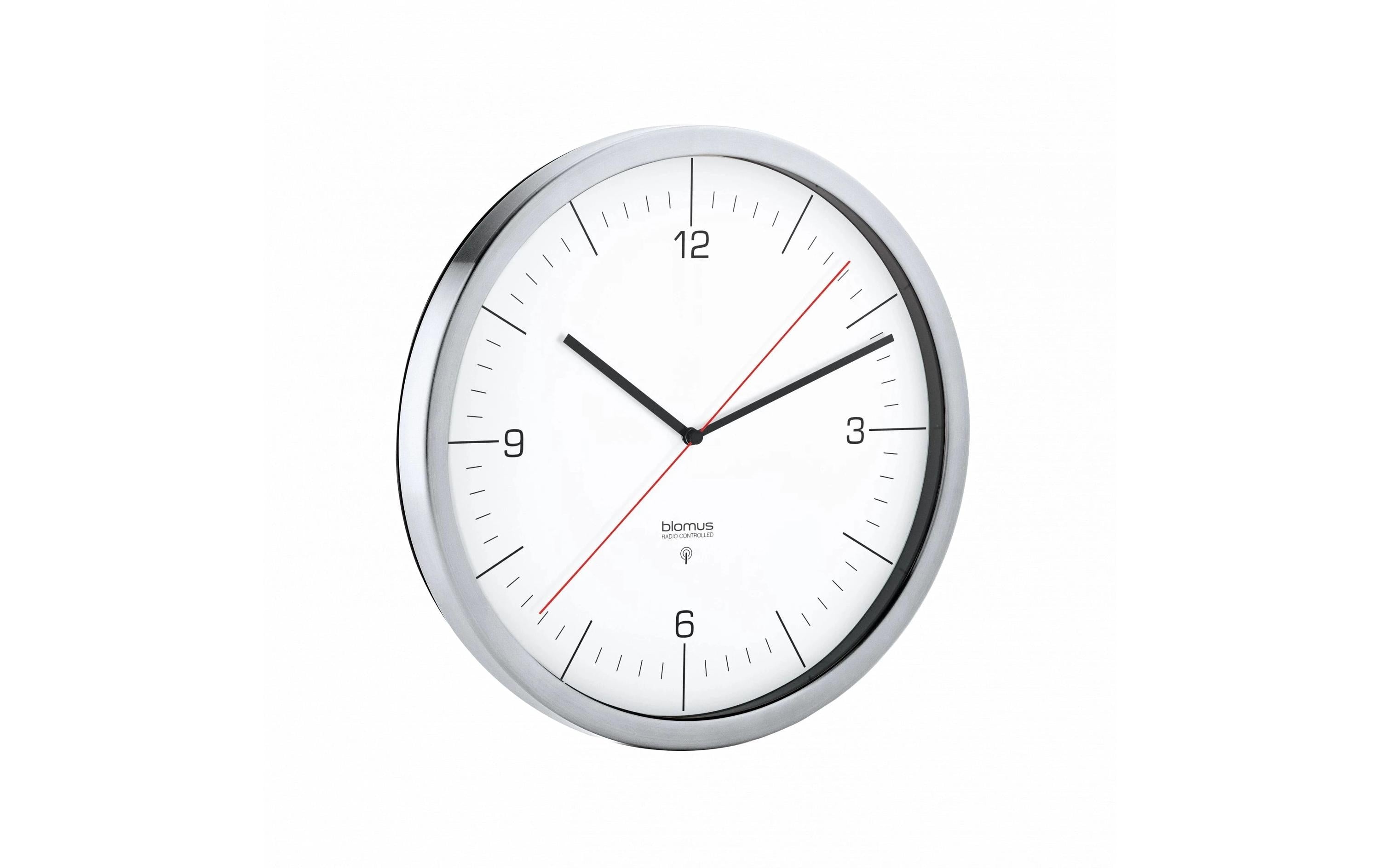 Blomus Funk Wanduhr CRONO L 30.5 cm, Weiss