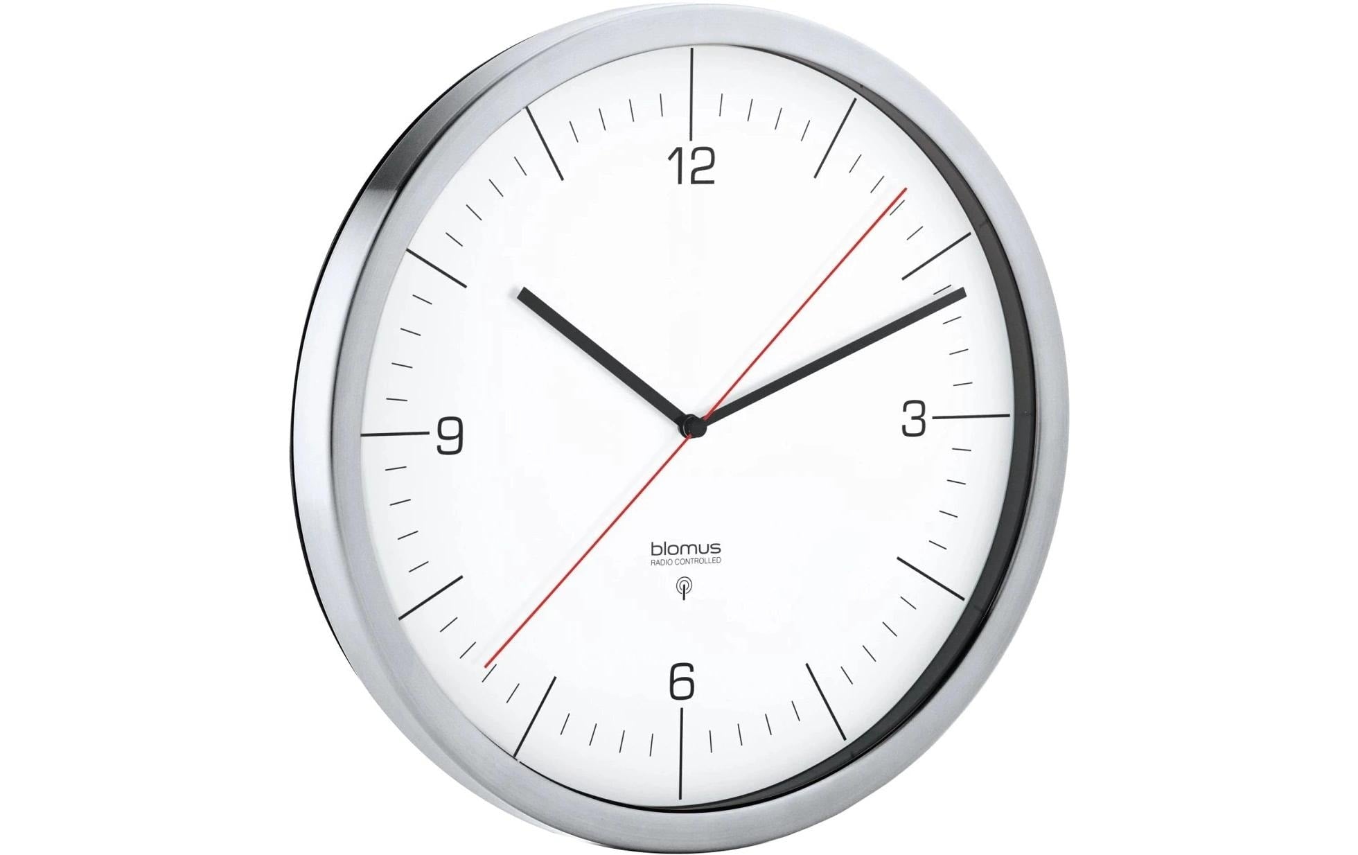 Blomus Funk Wanduhr CRONO M 24 cm, Weiss