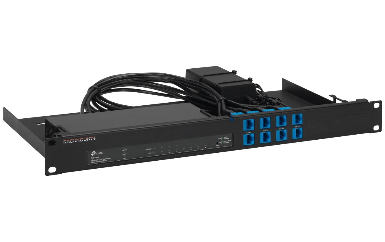 Rackmount IT RM-OM-T3 19"Rackmount Kit für TP-Link Omada SG2008(P) +OC200 (Option)