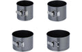 relaxdays Springformen-Set rund Set mit 4 Grössen, 12/14/16/18cm