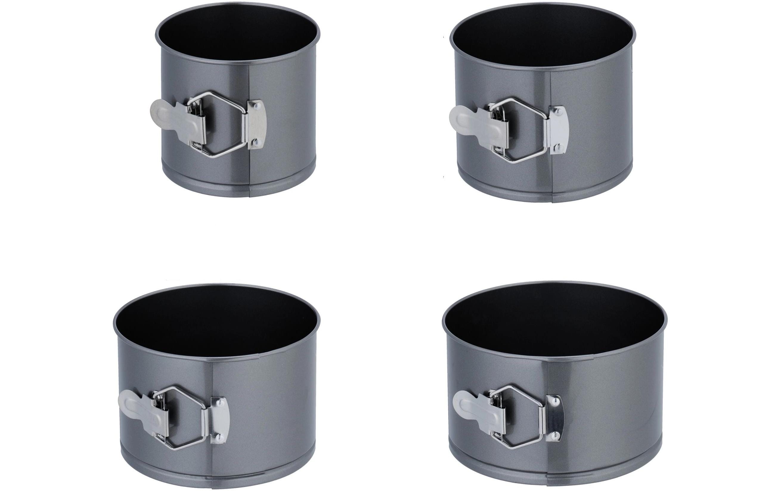 relaxdays Springformen-Set rund Set mit 4 Grössen, 12/14/16/18cm