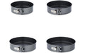 relaxdays Springformen-Set rund Set mit 4 Grössen, 18/20/22/24cm