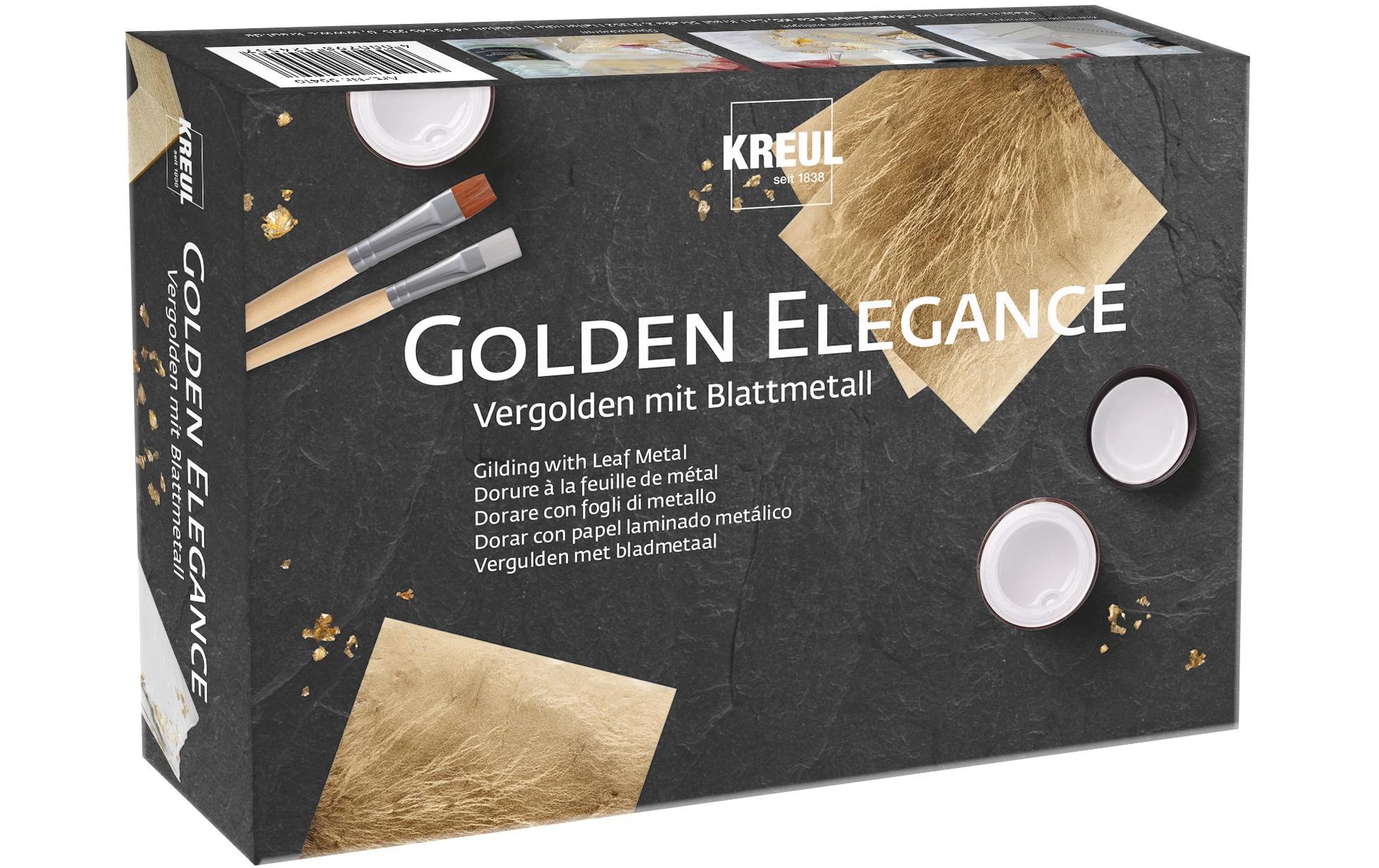 Kreul Blattmetall Set Golden Elegance 5-teilig