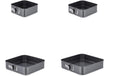 relaxdays Springformen-Set eckig Set mit 4 Grössen, 18/20/26/28cm