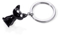 TROIKA Schlüsselanhänger Katze Felix glänzend grau/schwarz