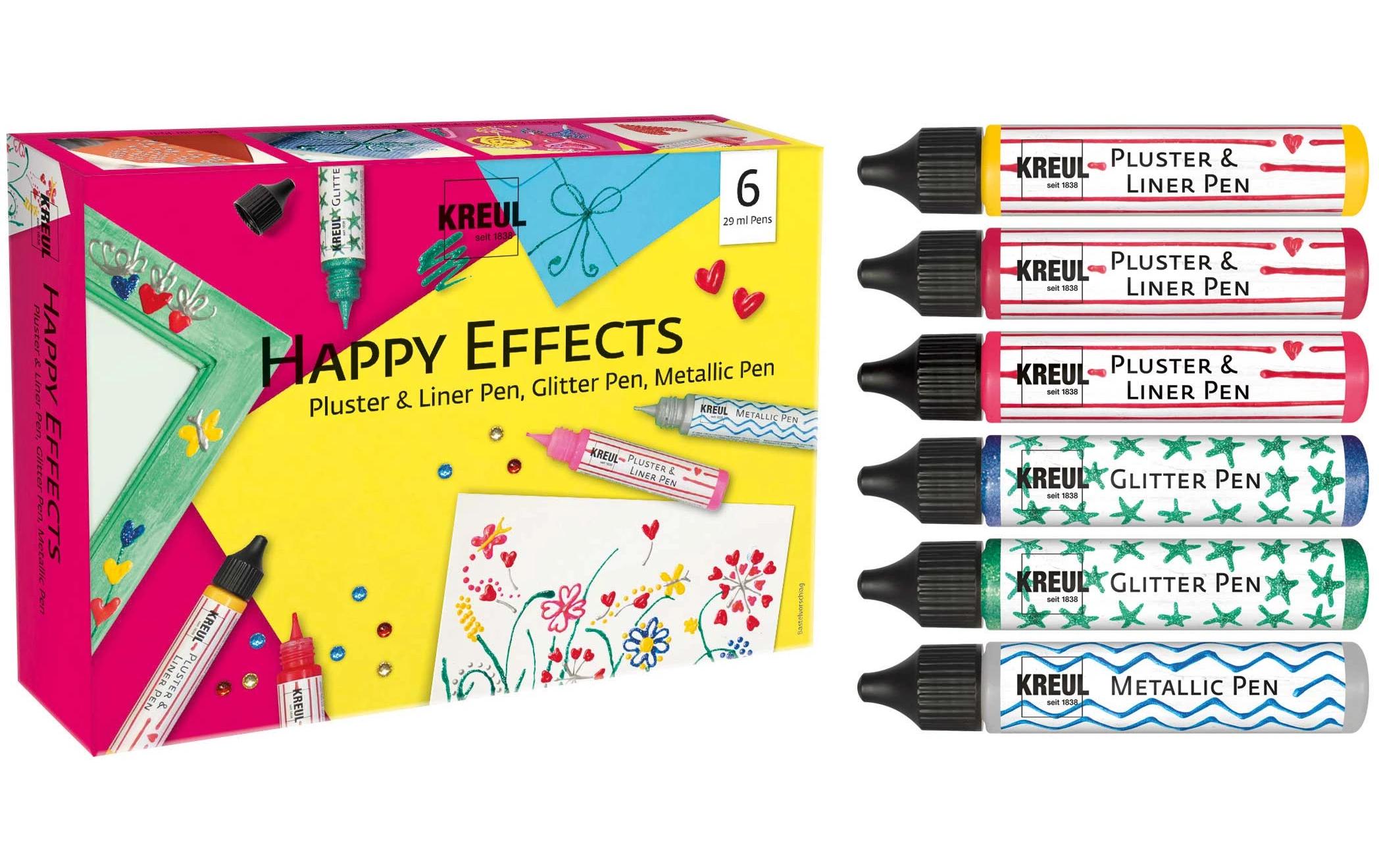 Kreul Pen Liner Set Happy Effects 29 ml, 6 Stück