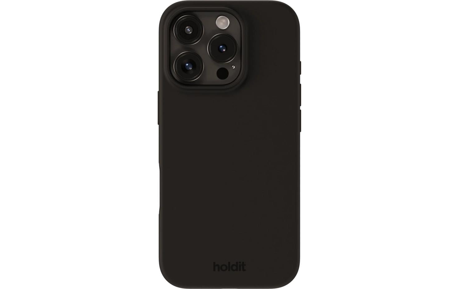 Holdit Silicone Case Black iPhone 16 Pro