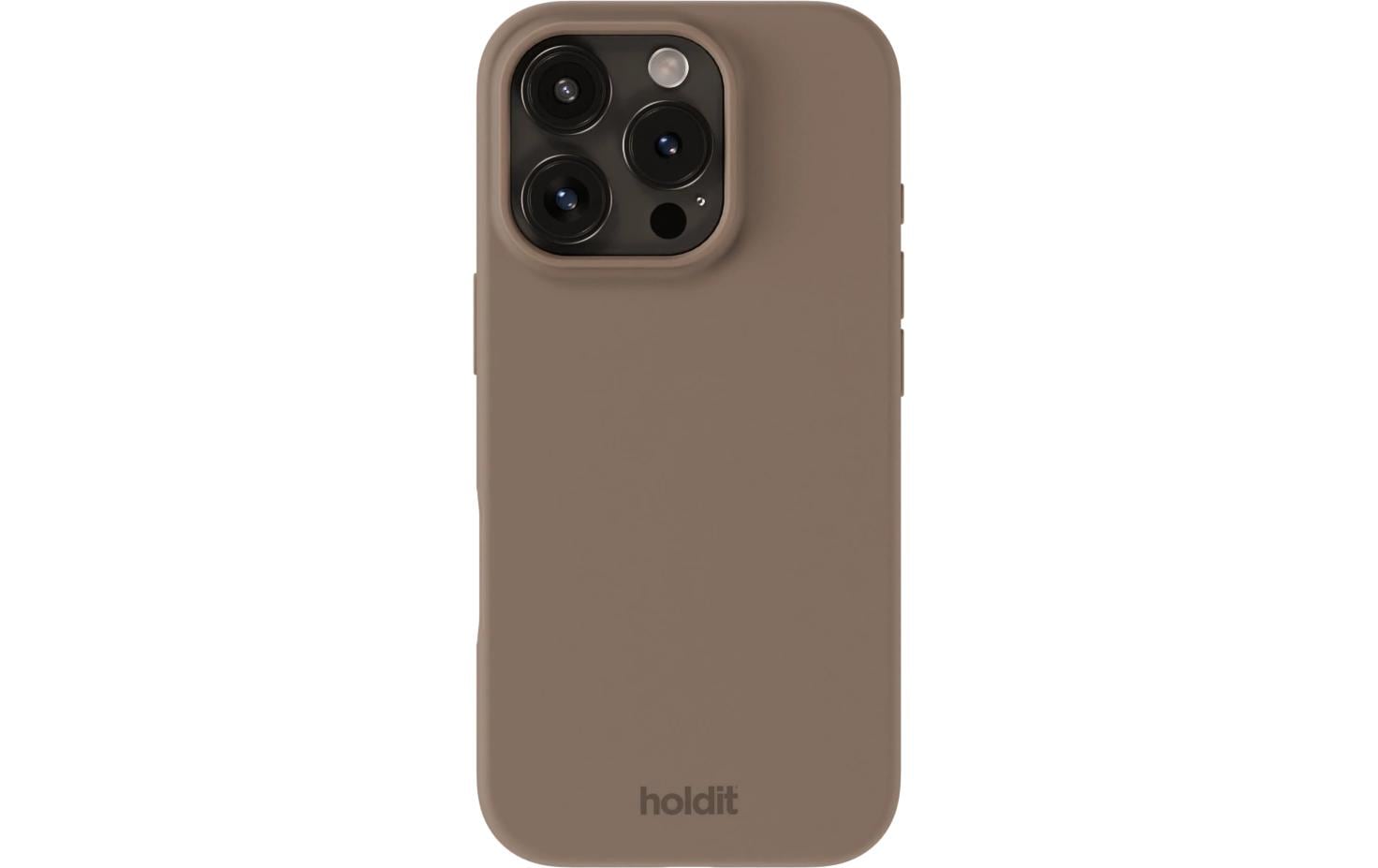 Holdit Silicone Case Mocha Brown iPhone 16 Pro Max