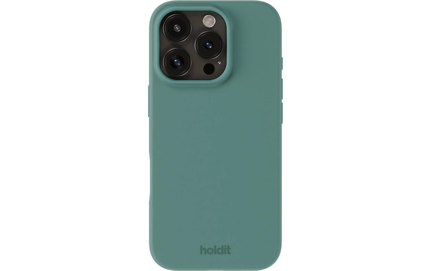 Holdit Silicone Case Moss Green iPhone 16 Pro Max