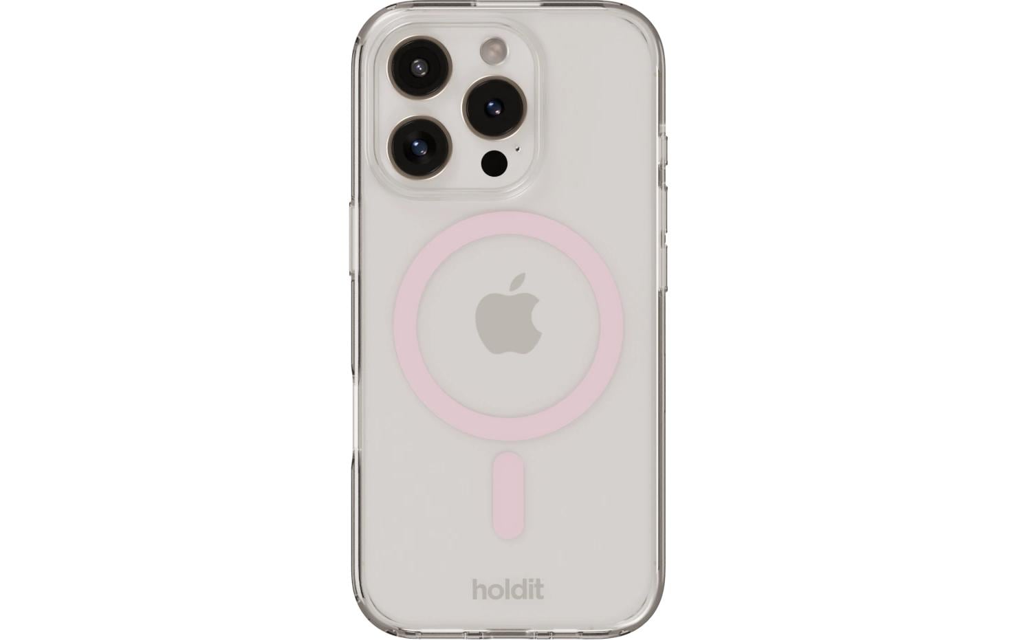 Holdit MagSafe Case Pink/Transparent iPhone 16 Pro Max