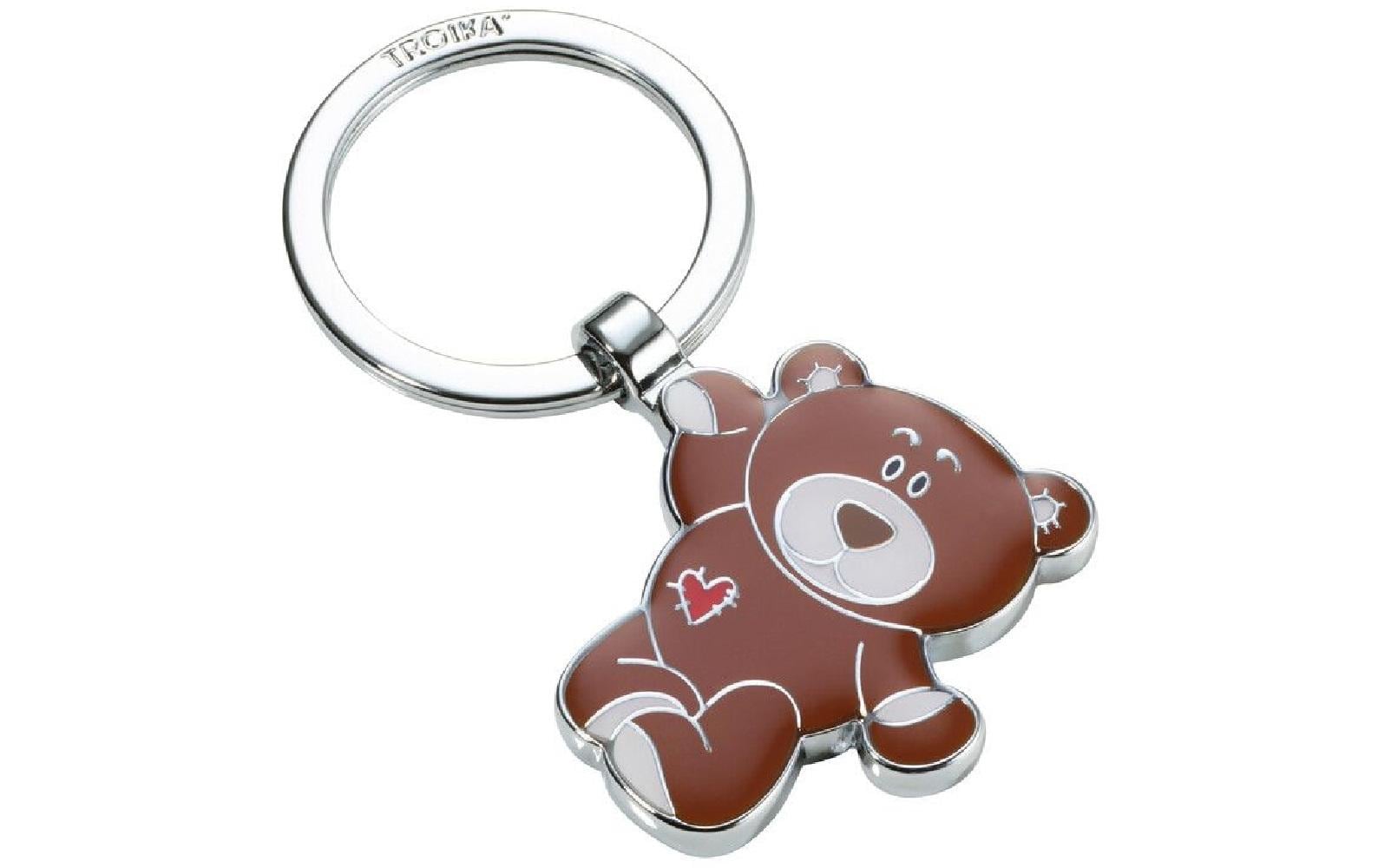 TROIKA Schlüsselanhänger Teddybär Bruno braun