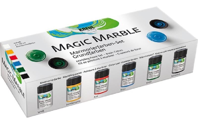 Kreul Marmorierfarben Set Grundfarben 20 ml, 6 Stück
