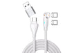 4smarts USB-C/A Kabel, 1.8m, weiss 100W