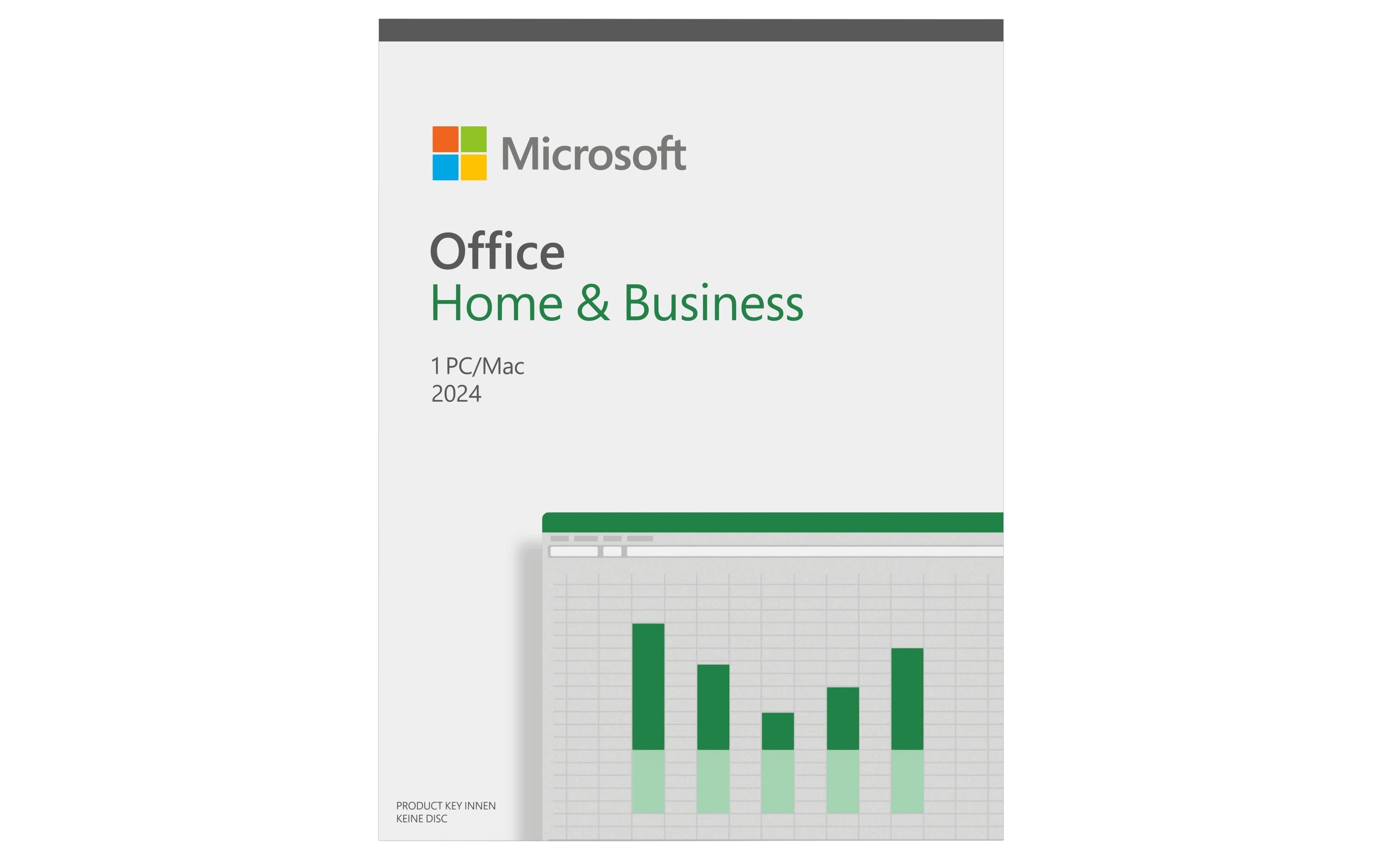 Microsoft Office 2024 Home & Business Product Key Card, Vollversion, englisch