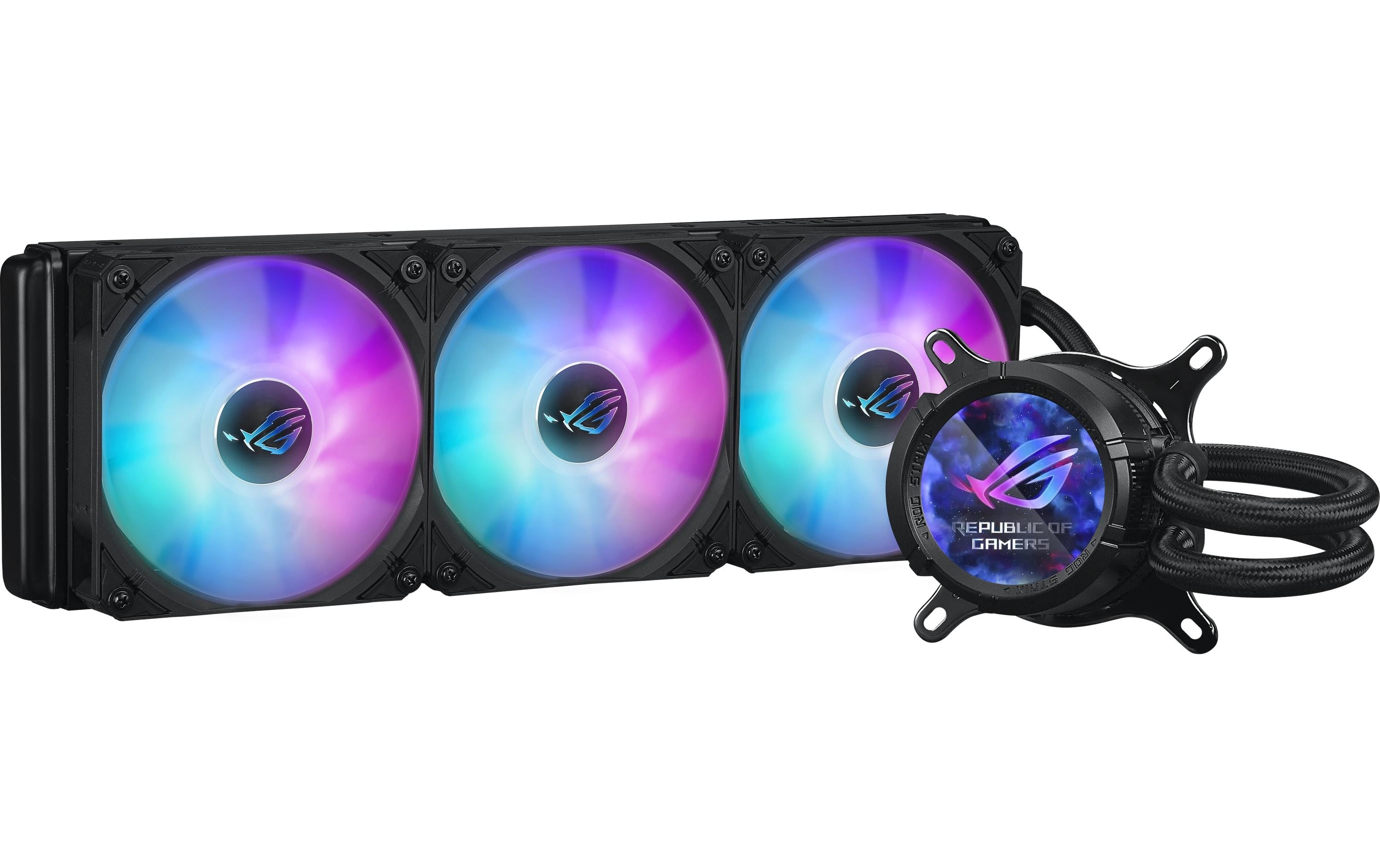 Asus ROG STRIX LC III 360 ARGB LCD BLK Liquid CPU Cooler, IPS  LCD, 3x120mm ARGB