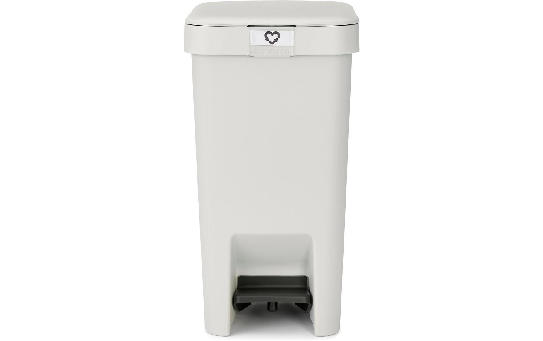 Brabantia Treteimer StepUp Recyclingeimer, 10 Liter, Light Grey