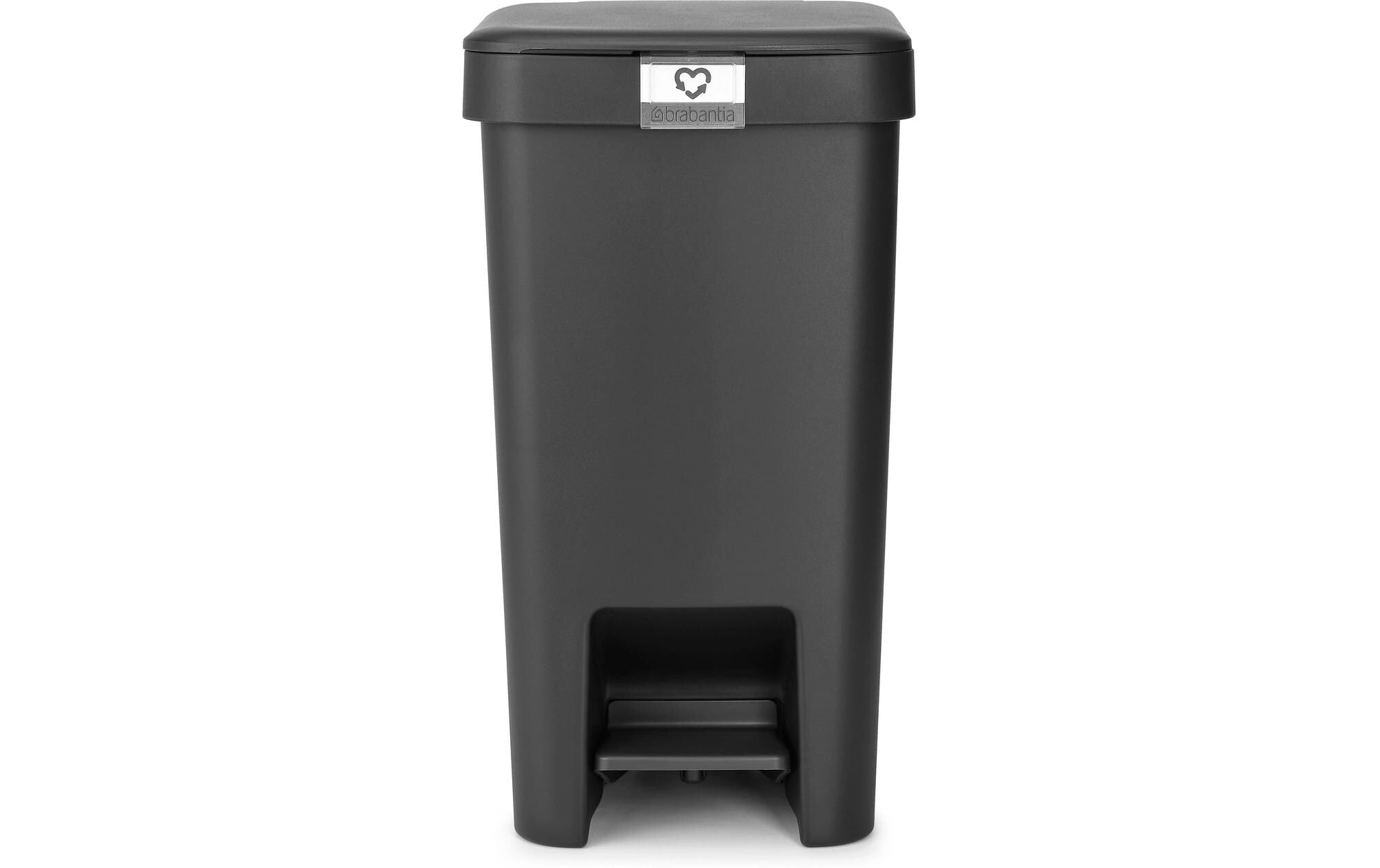 Brabantia Treteimer StepUp Recyclingeimer, 16 Liter, Dark Grey