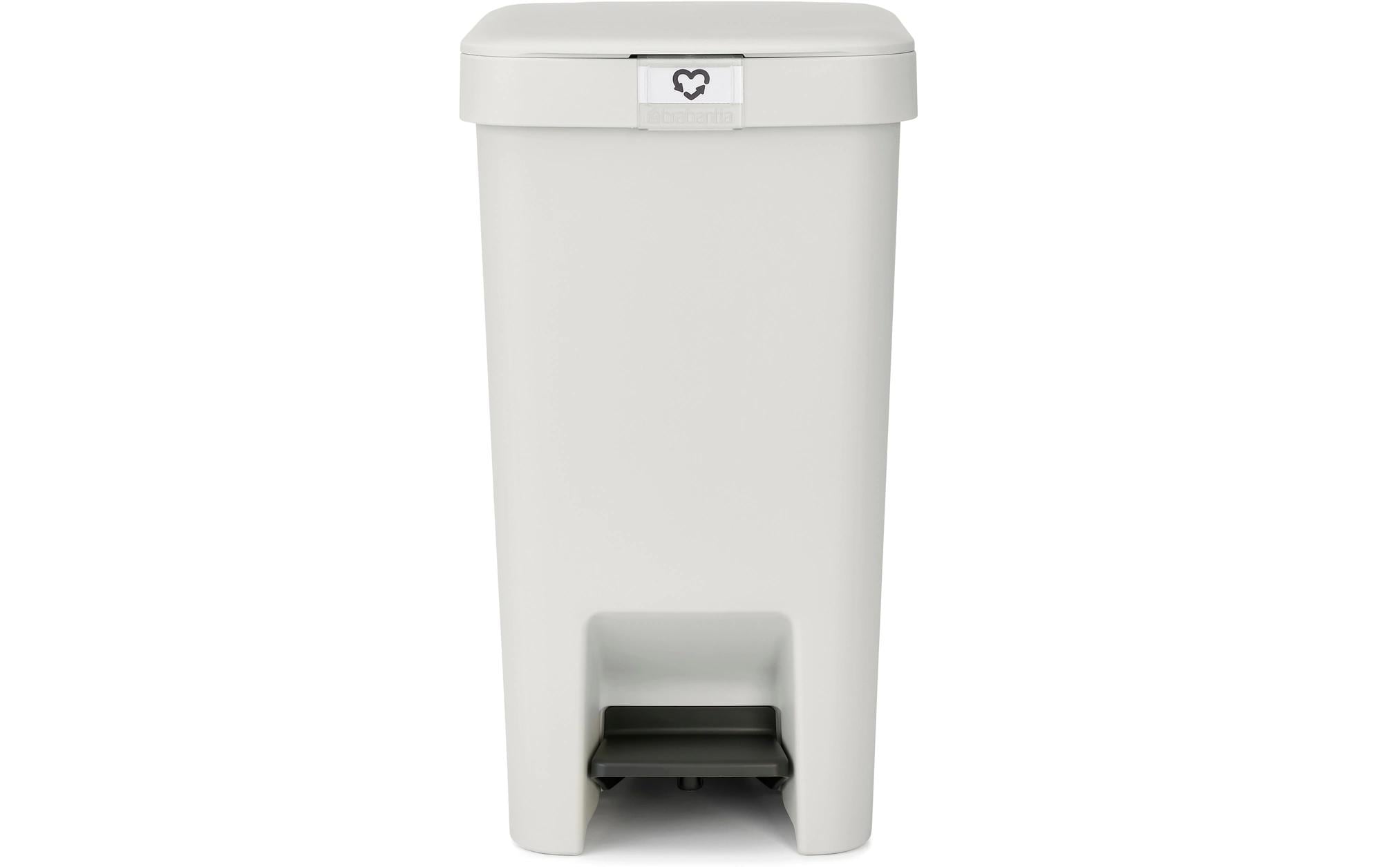 Brabantia Treteimer StepUp Recyclingeimer, 16 Liter, Light Grey