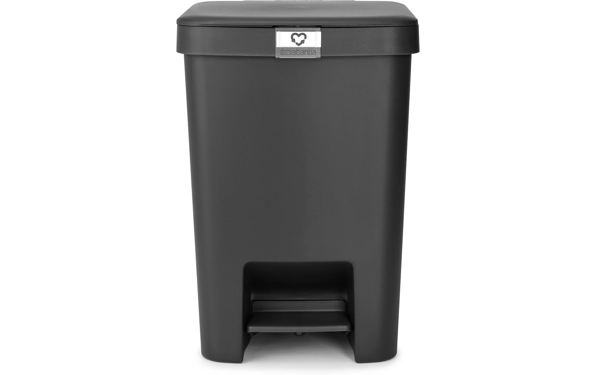 Brabantia Treteimer StepUp Recyclingeimer, 25 Liter, Dark Grey