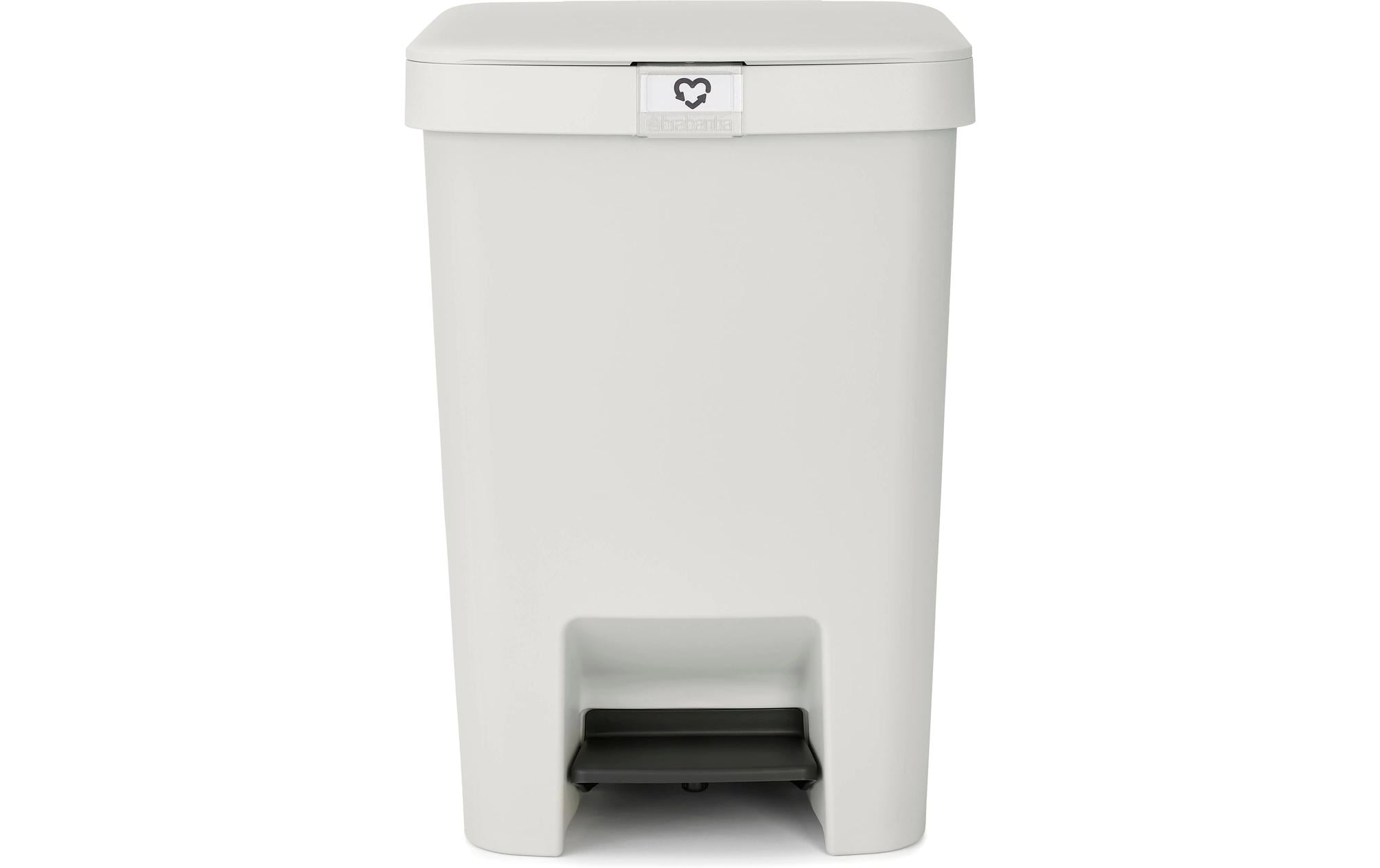 Brabantia Treteimer StepUp Recyclingeimer, 25 Liter, Light Grey