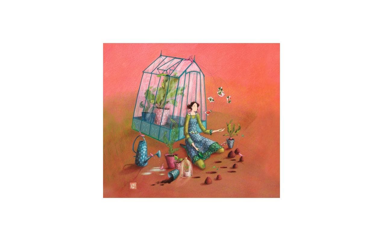 Cart Glückwunschkarte Universal Gaëlle Boissonnard, Format 16 x 14 cm