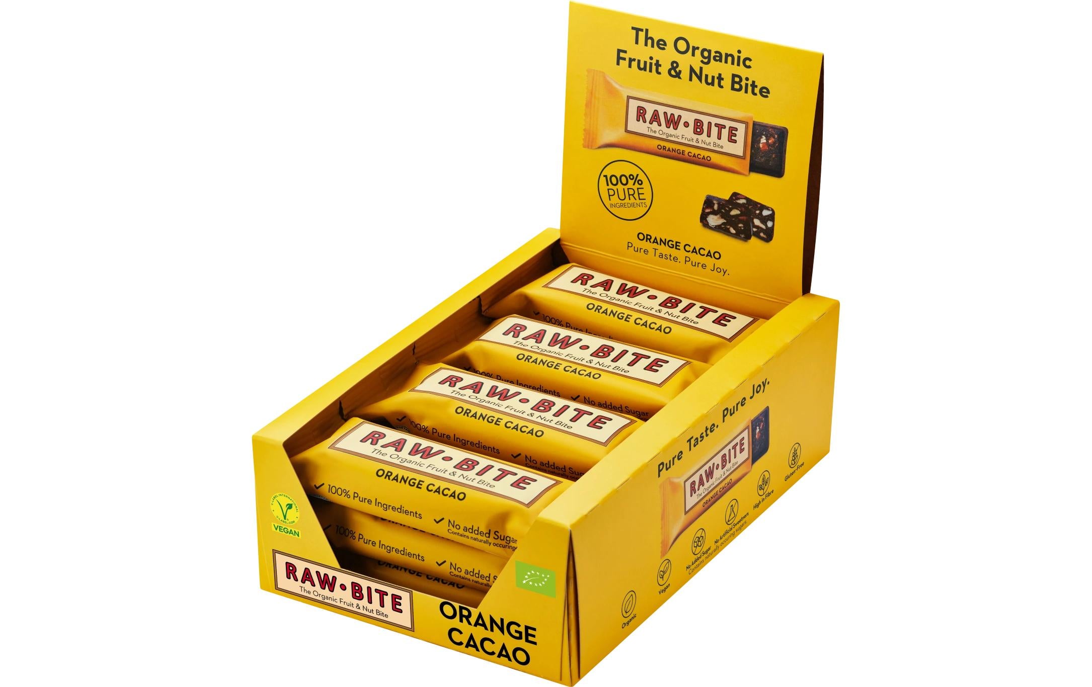 Rohkostriegel Orange Cacao Riegel 12 x 50g