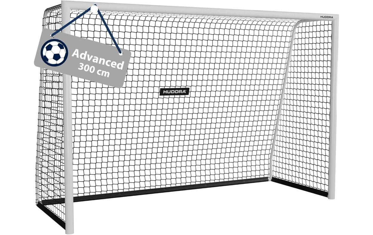 Hudora Fussballtor Advanced 300 weiss, 300 x 200 x 120cm