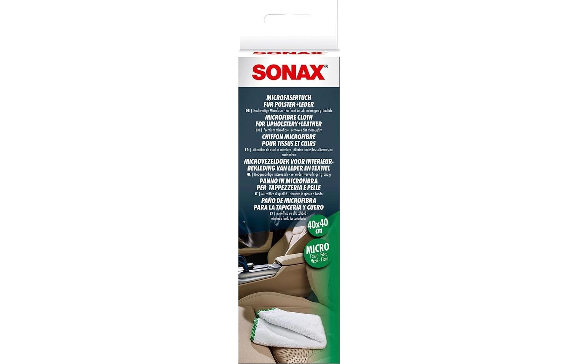 SX Mikrofasertuch für Polster + Leder, 40 x 40 cm,