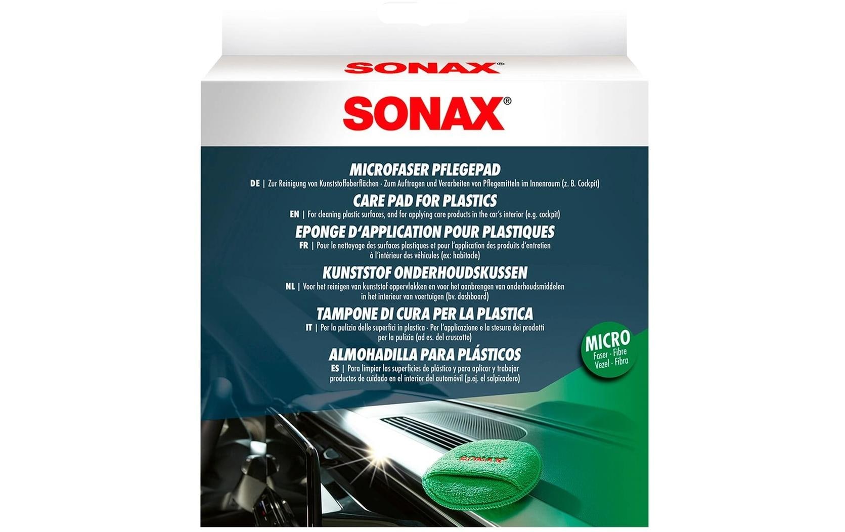 SONAX KunststoffPflege Pad Microfaser, 1Stk.