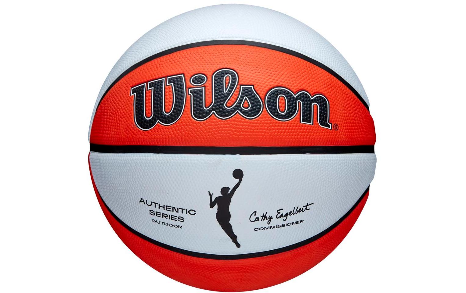 Wilson Basketball WNBA Authentic OD SZ 6 Cat. Silber, Grösse: 6, Orange/White