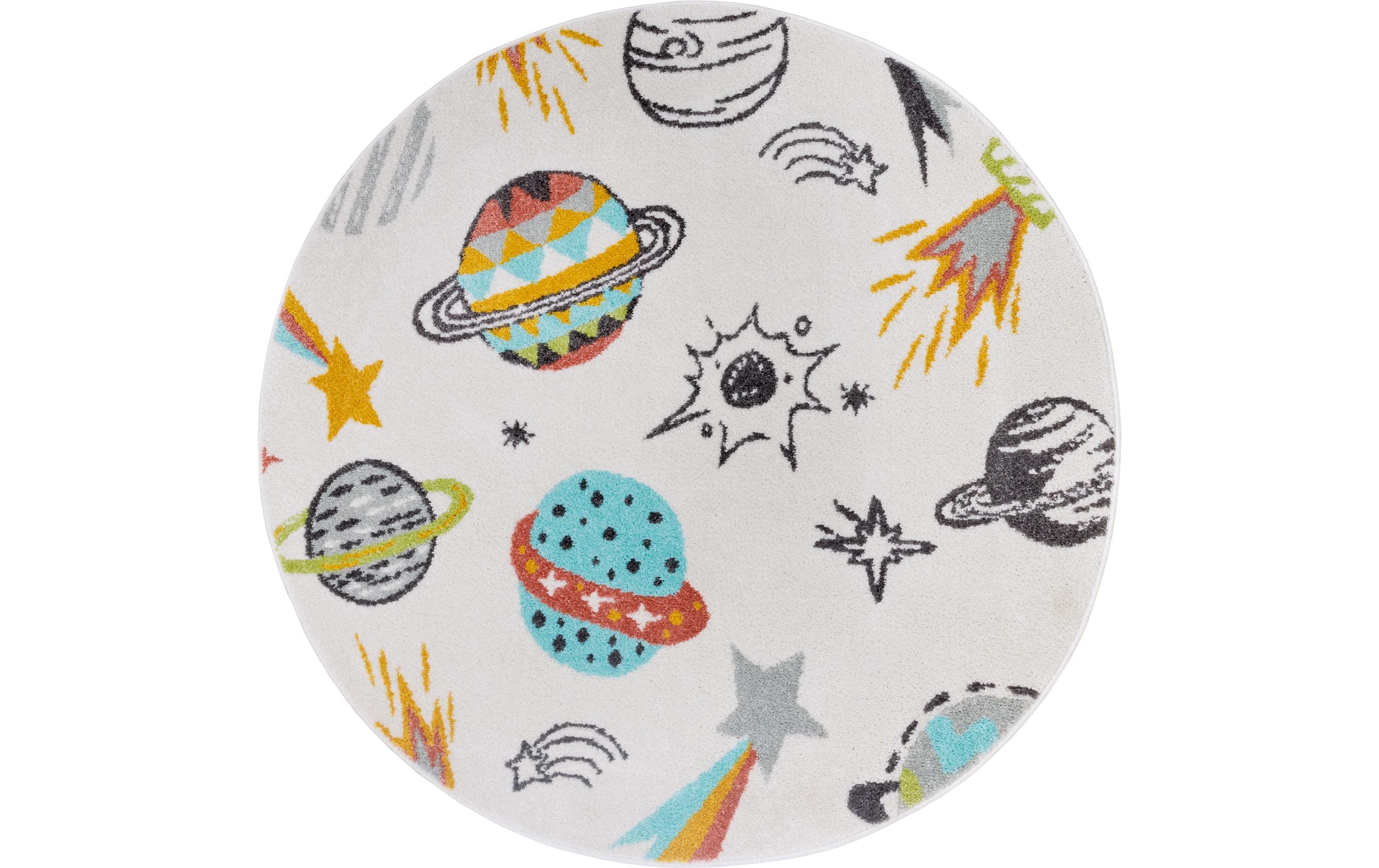 Hanse Home Kinderteppich Space 100% Polypropylen, Ø  140cm, H: 0.7cm