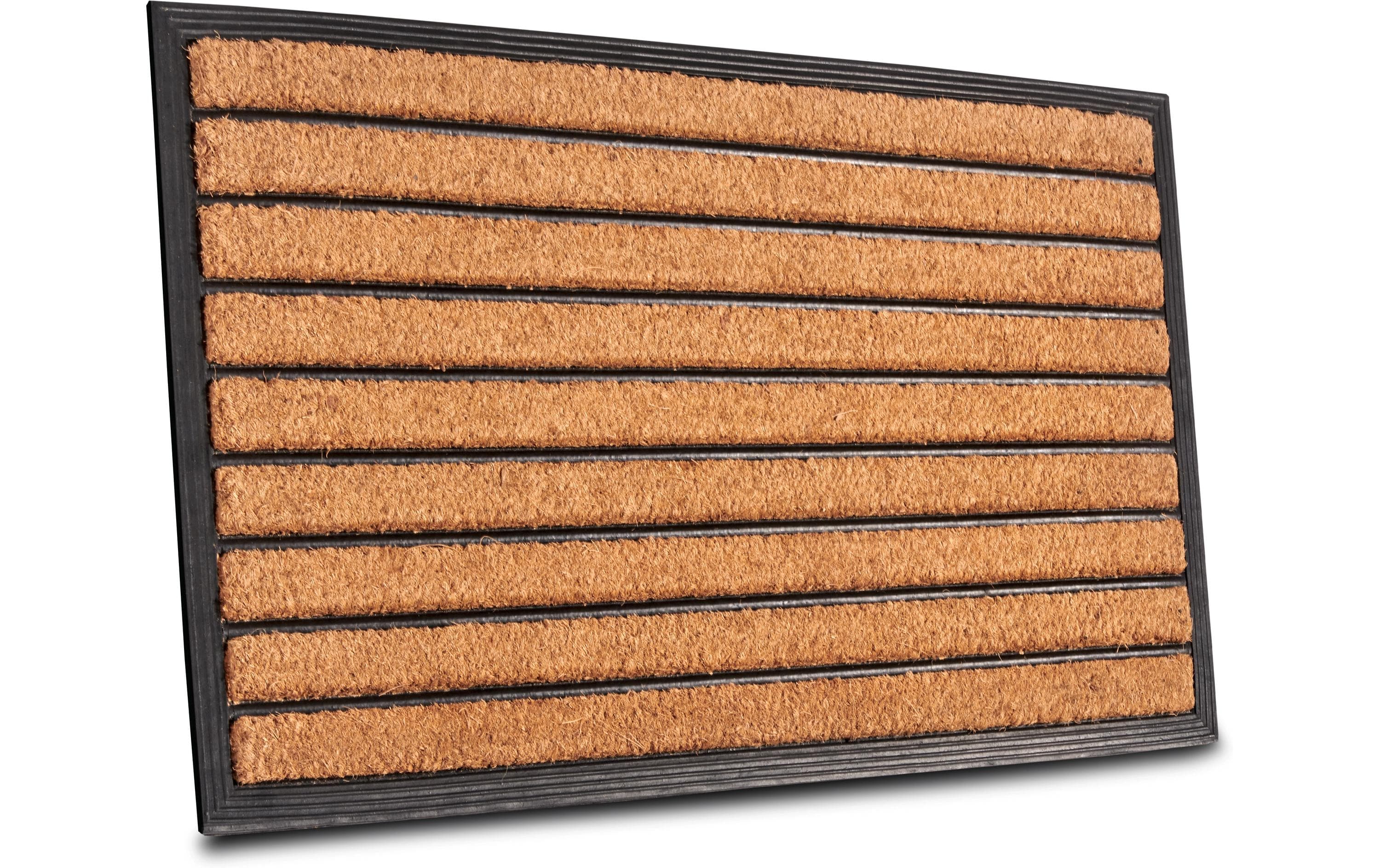 Hanse Home Fussmatte Stripped Kokos/Gummi, 45x75cmx2cm
