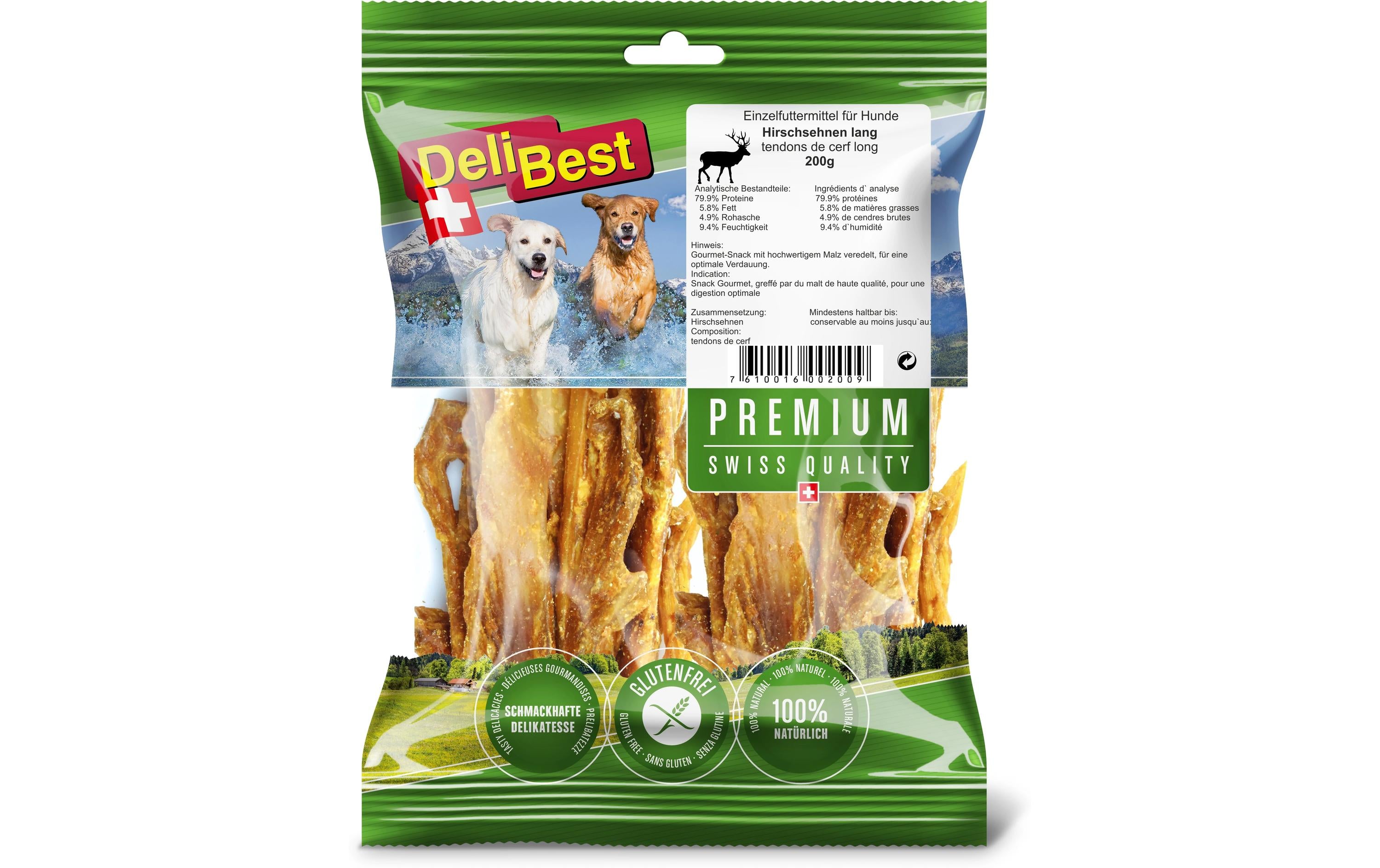DeliBest Hirschsehnen lang gourmet 200g