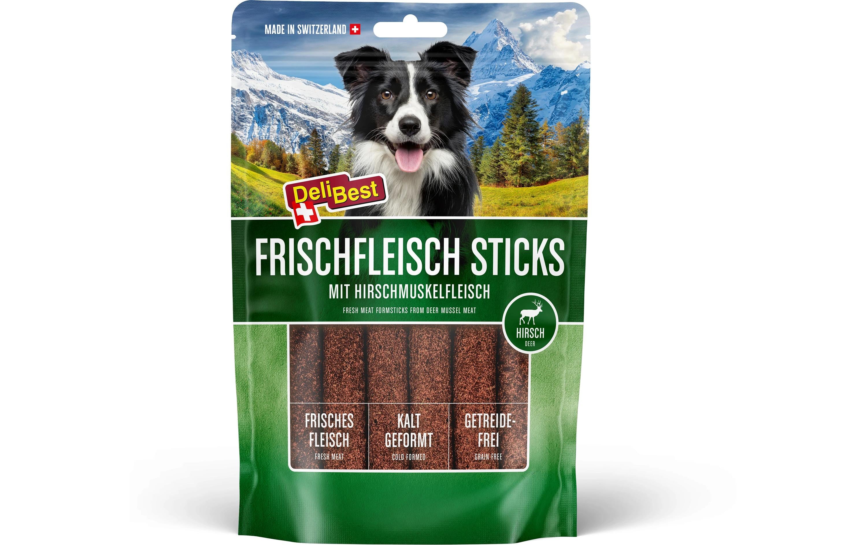 DeliBest Hirschfleisch Sticks 10cm 5Stk.