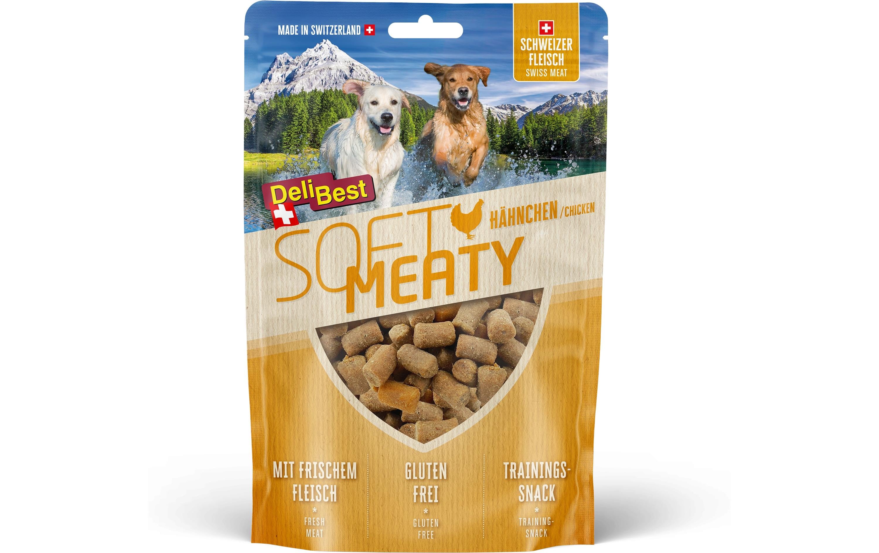 DeliBest Soft Meatys aus Schweizer Hähnchen 150g