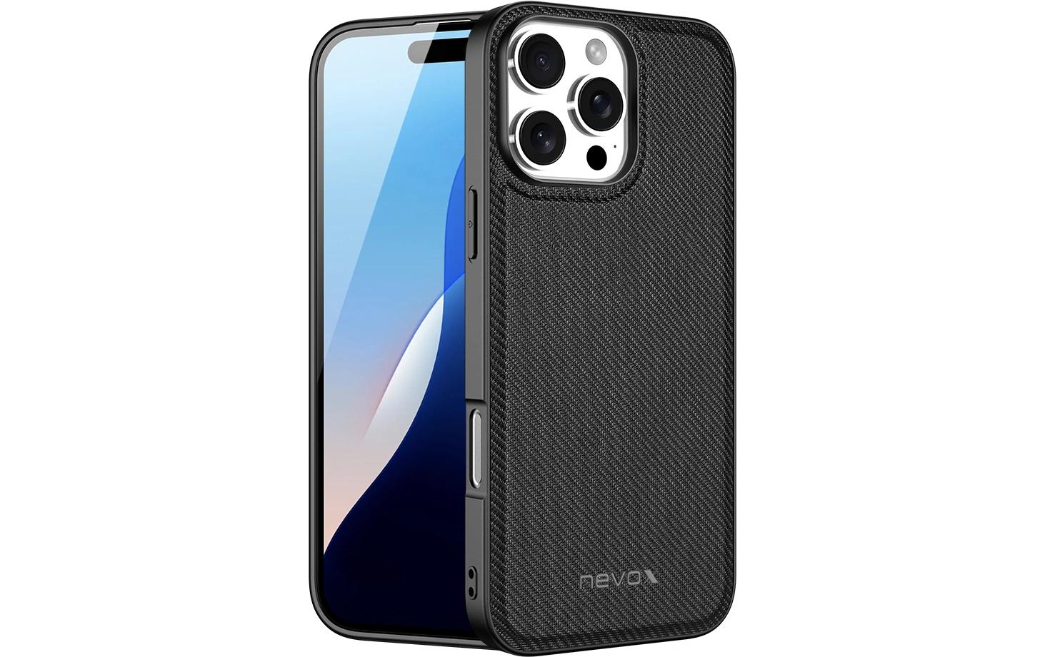 Nevox StyleShell NYLO, schwarz iPhone 16 Pro