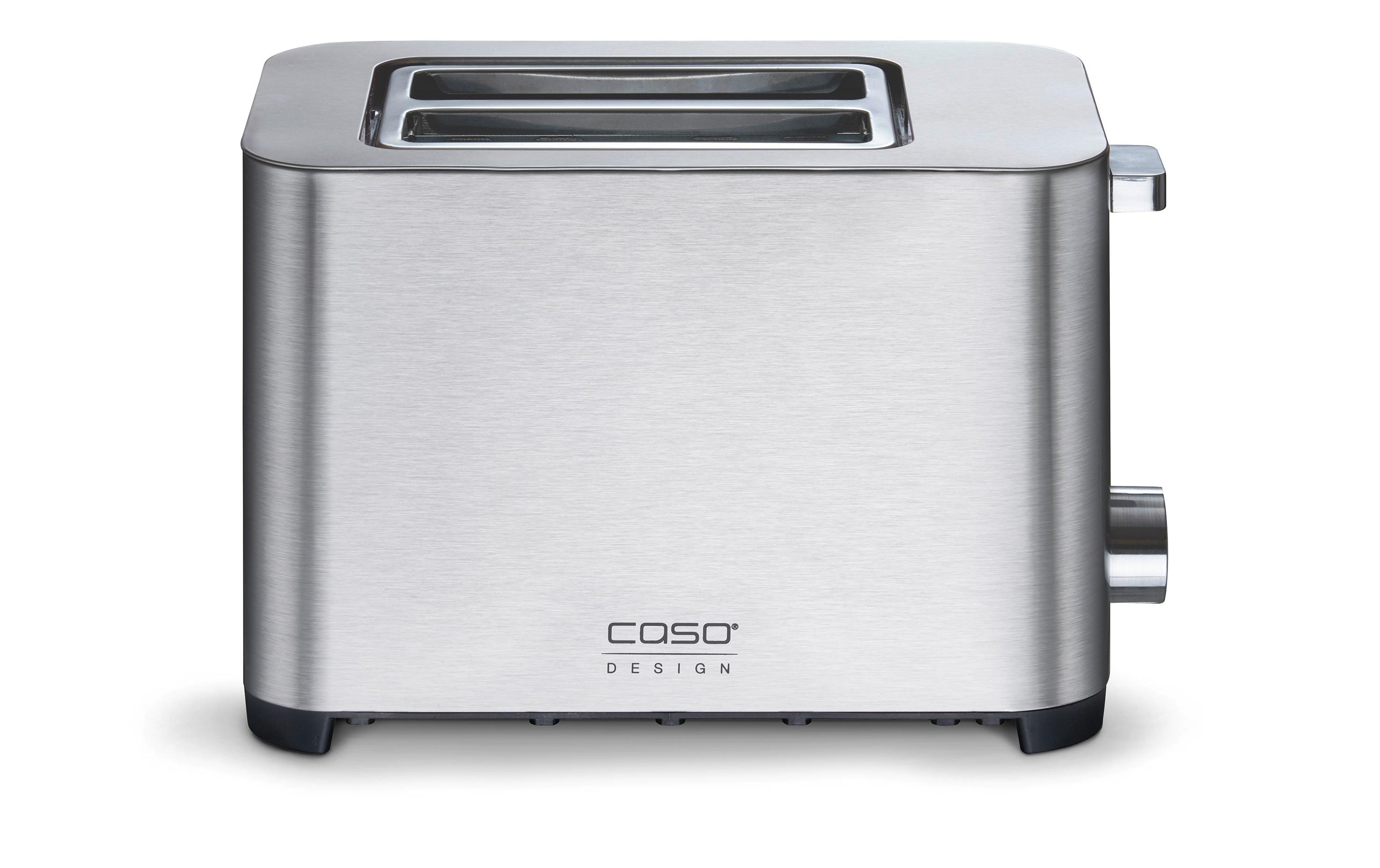 Caso Toaster T2 Duo 850W, Edelstahl, 2 Scheiben