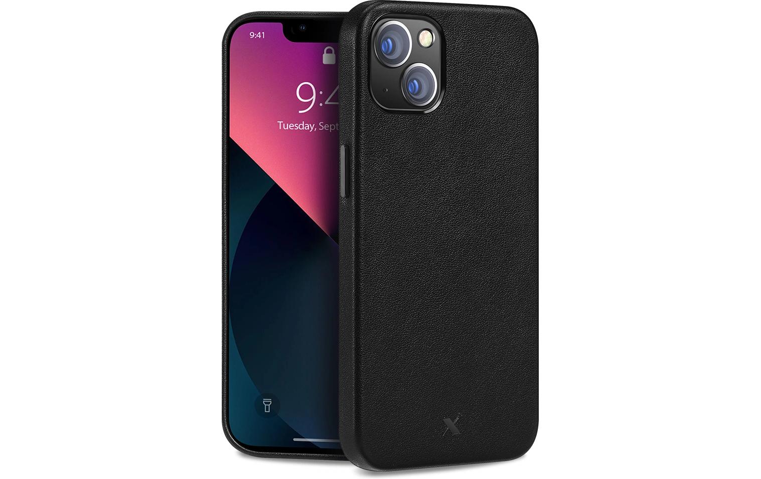 Nevox StyleShell Echt Leder, schwarz iPhone 16+