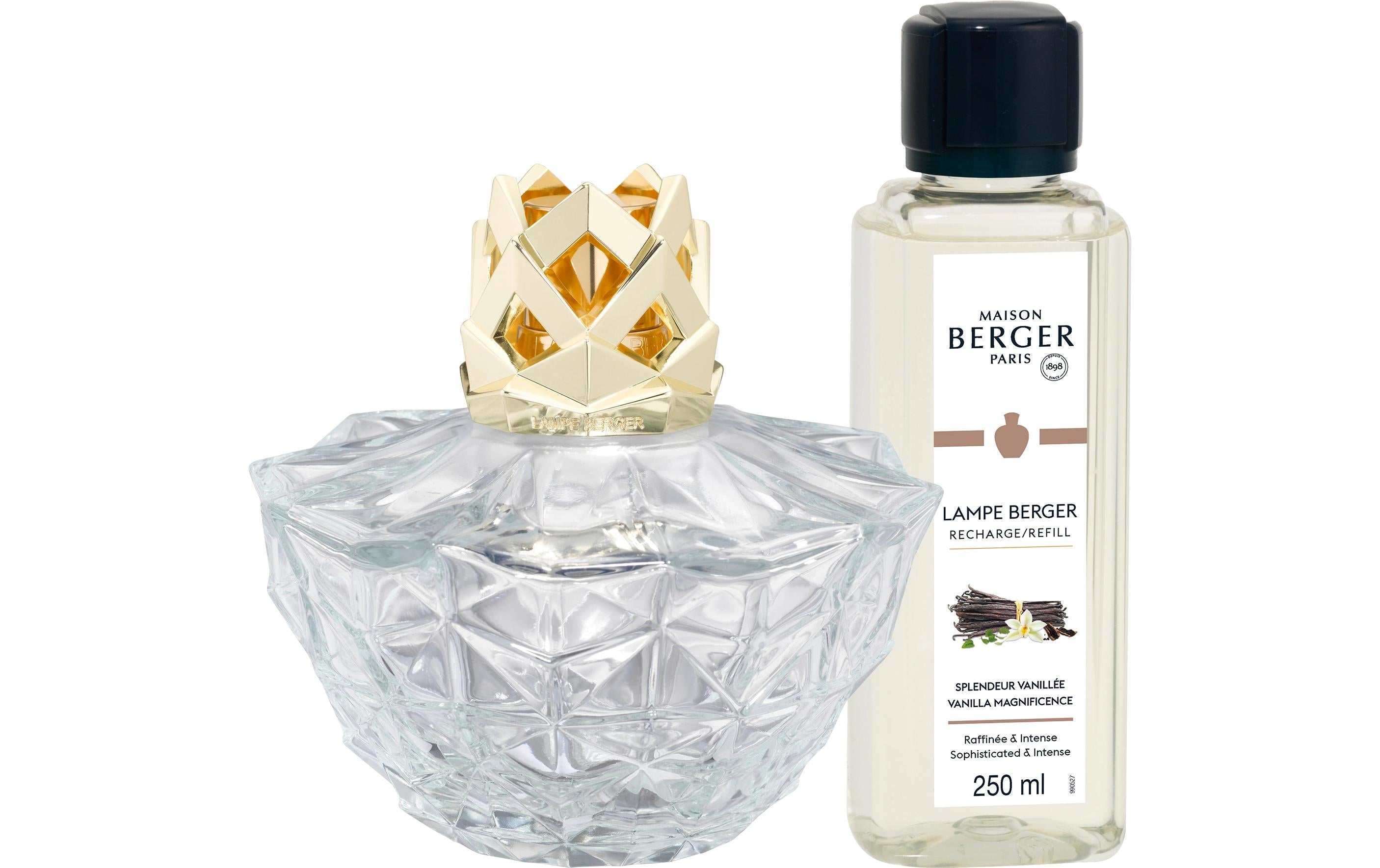 Maison B. Duftlampe Kali mit 250ml Splendeur Vanille, Transparent