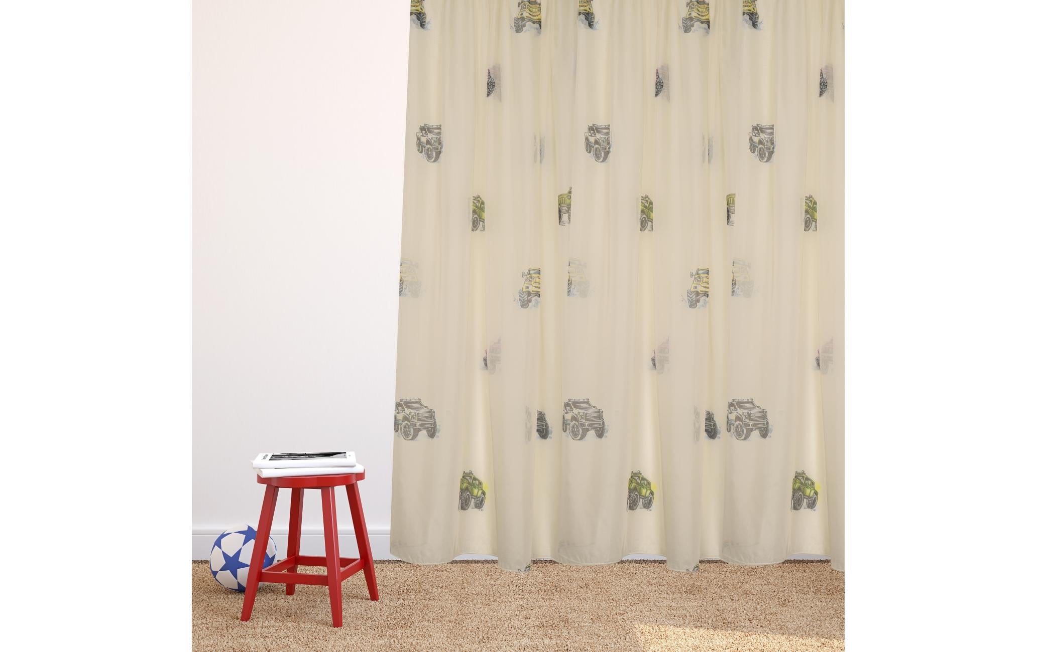 Stotz Kindervorhang Tagvorhang Jaron 140x240cm,100% Polyester,mit Faltenband