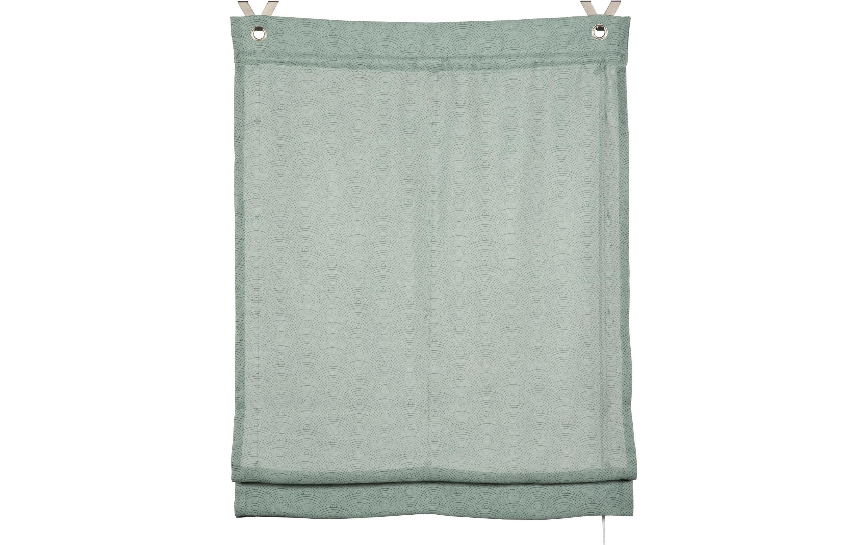 GardiniaRaffrolloZenSilence Reiskörner,Grün 80x140cm (BxH),höhenverstellbar, 100% Poly.
