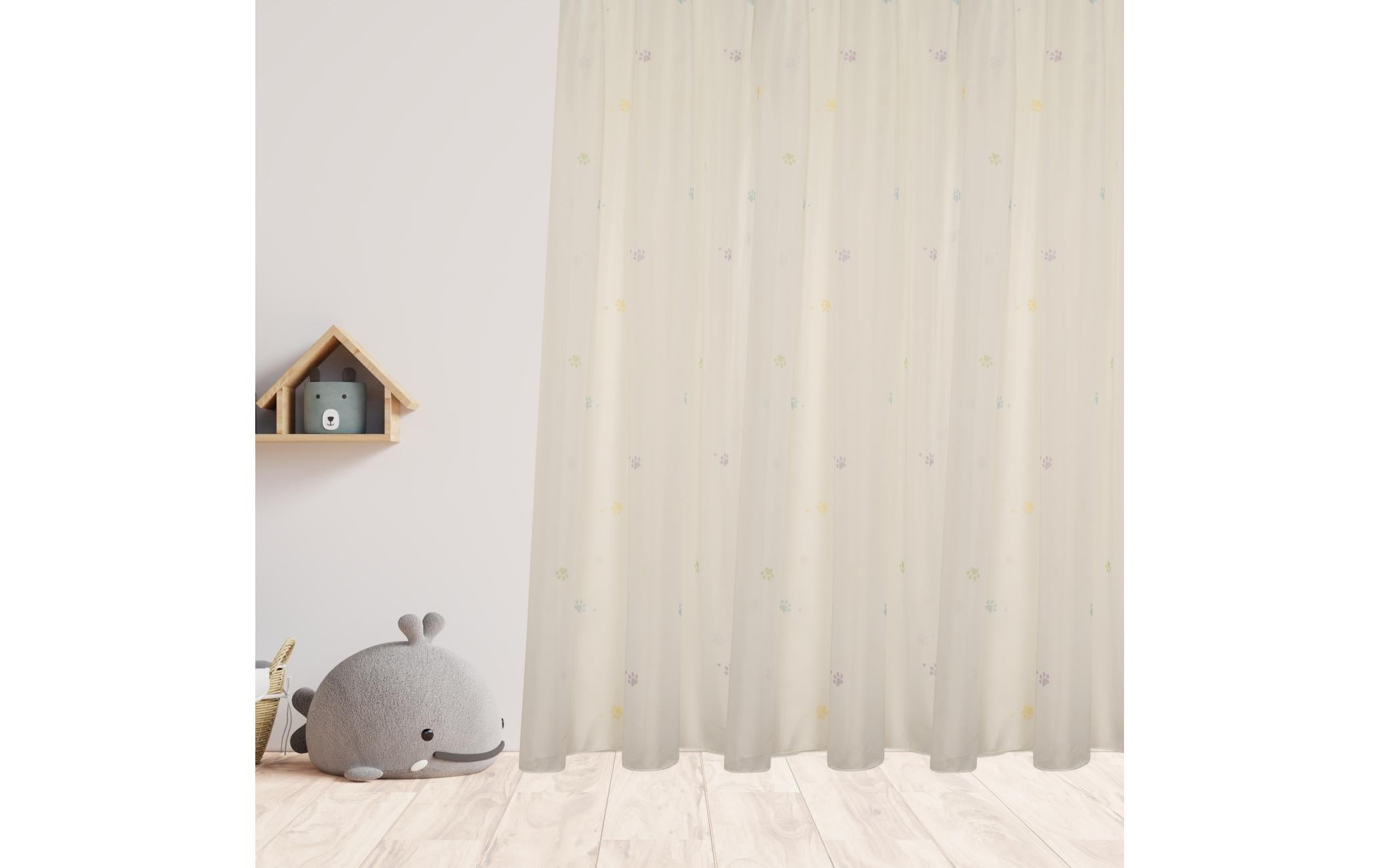 Stotz Kindervorhang Tagvorhang Strolch 140x240cm,100% Polyester,mit Faltenband