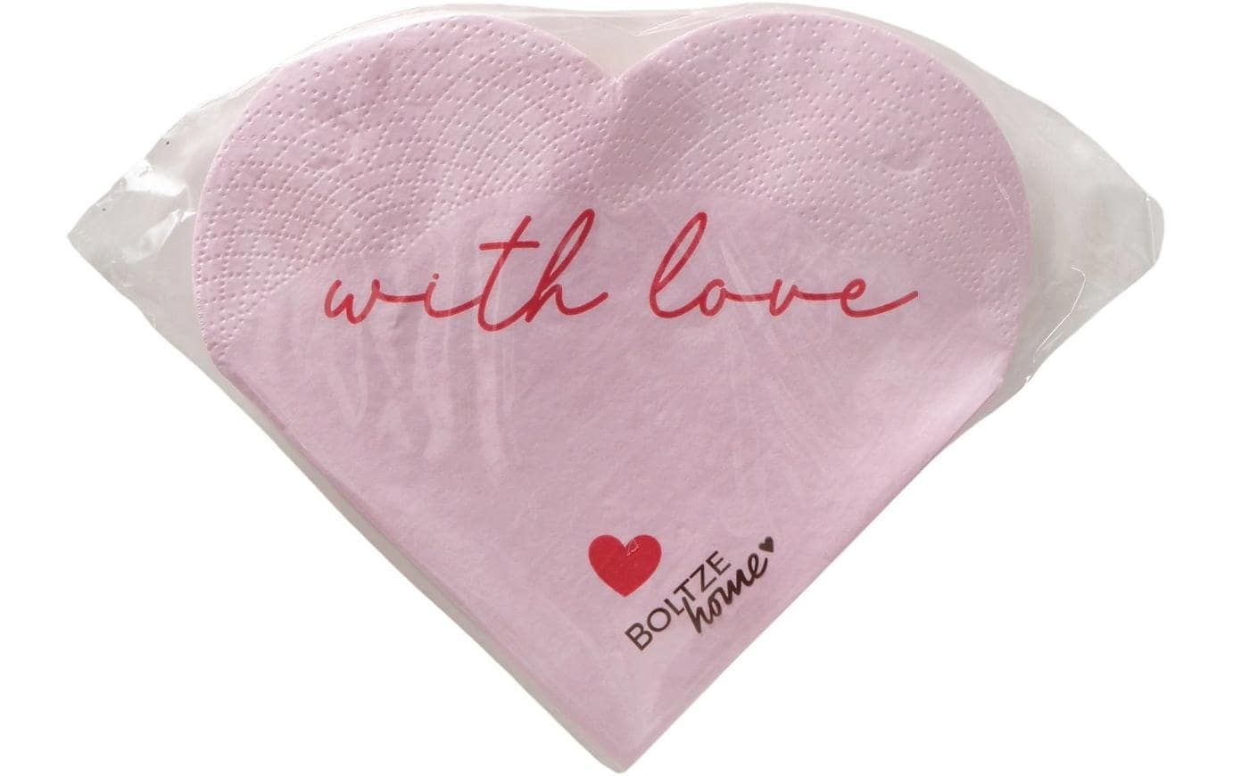 Boltze Servietten Love 12 Stück, 17x17 cm